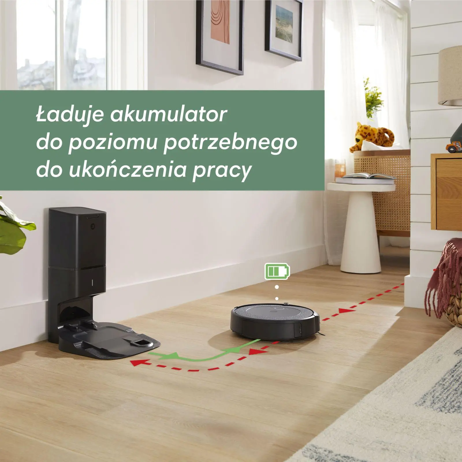 Robot sprzątający iRobot Roomba I5+ Stacja oczyszczająca Tworzenie mapy pomieszczenia 70dB
