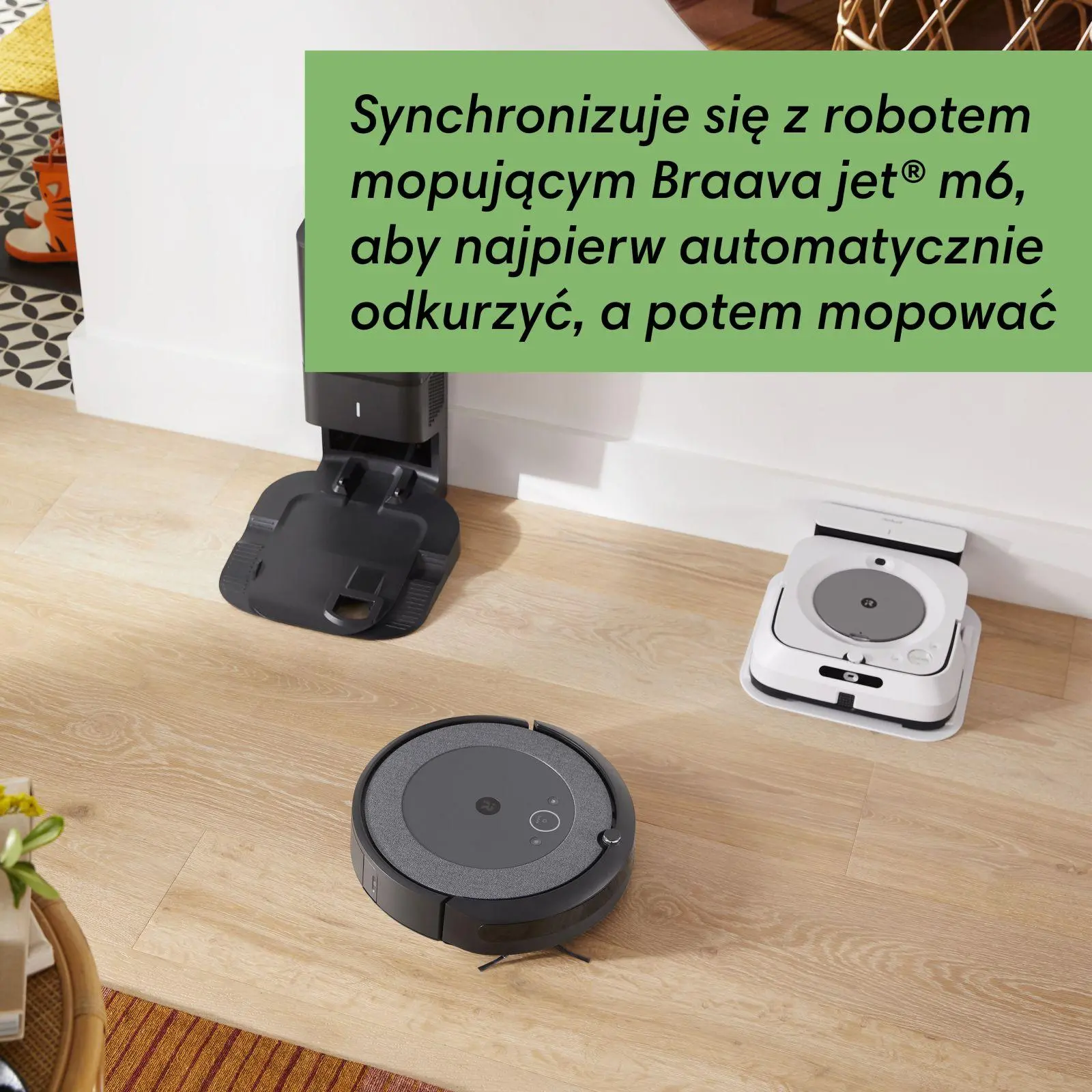 Robot sprzątający iRobot Roomba I5+ Stacja oczyszczająca Tworzenie mapy pomieszczenia 70dB