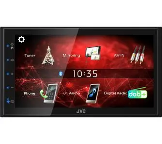 Radioodtwarzacz samochodowy JVC KW-M27DBT z USB 6,8" 4x45W Bluetooth