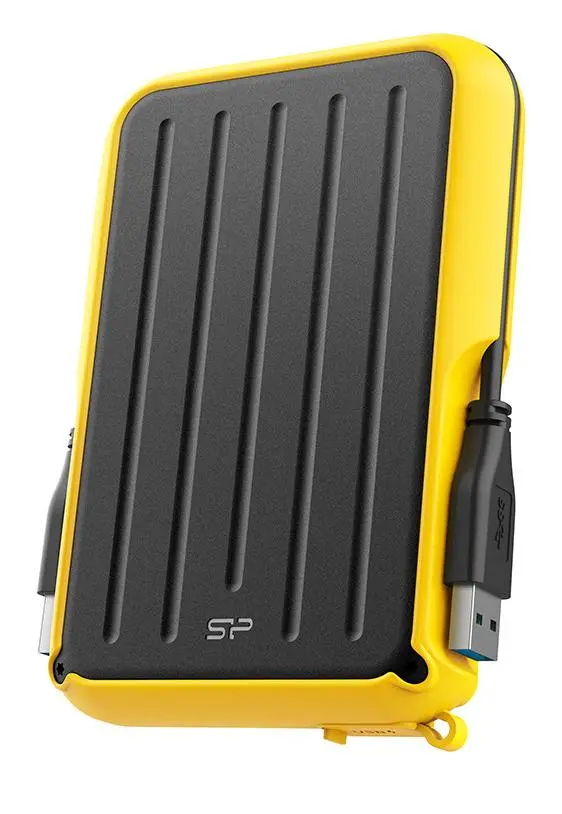 Dysk Silicon Power Armor A66 4TB USB 3.2  Czarno-żółty