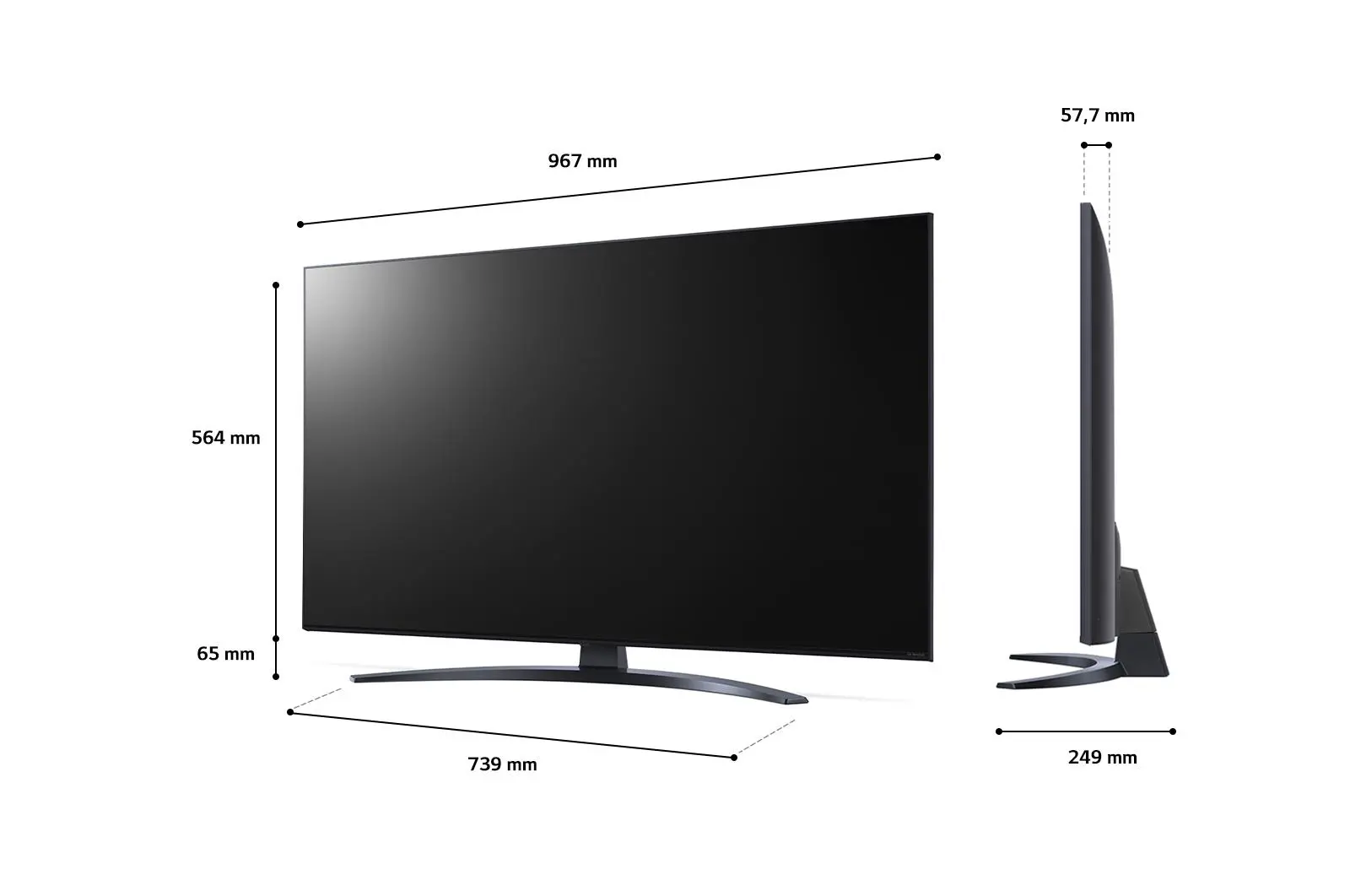 Telewizor LG 43NANO763QA 43" LED 4K webOS DVB-T2