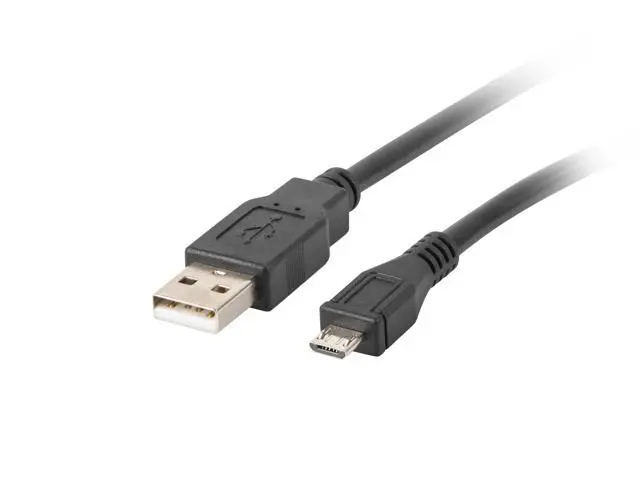 Lanberg USB-A do microUSB 1m Czarny miniaturka