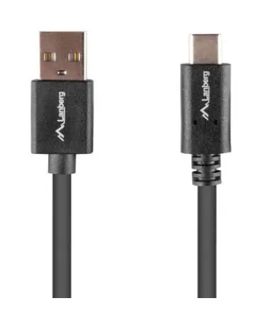 Kabel Lanberg USB do USB-C QC 3,0 1m Czarny