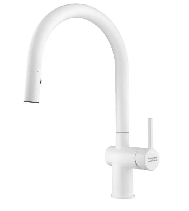 Bateria Franke Active J Pull-Out Spray Biały Mosiądz