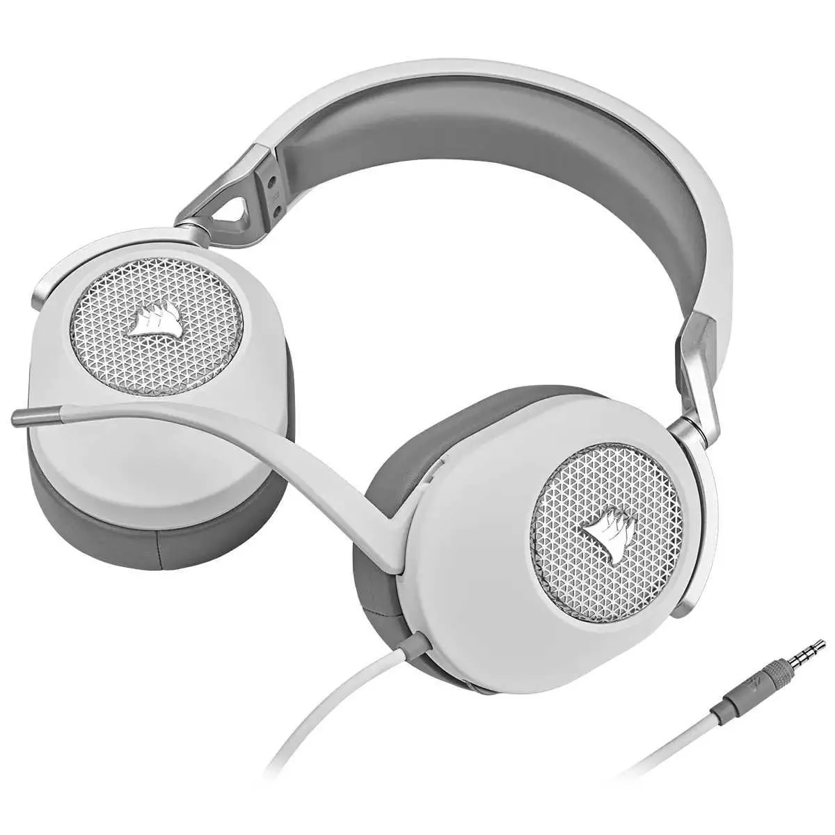 Słuchawki przewodowe z mikrofonem Corsair HS65 Surround Nauszne Biały