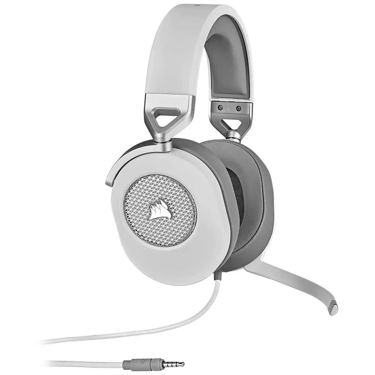 Słuchawki przewodowe z mikrofonem Corsair HS65 Surround Nauszne Biały