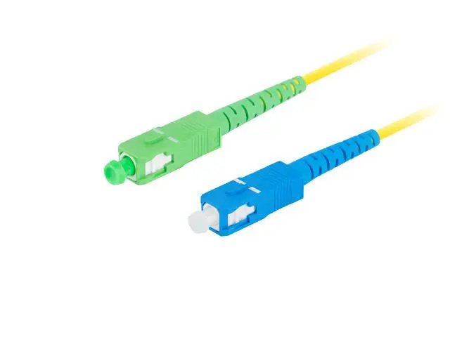 Kabel światłowodowy Lanberg kabel światłowodowy FO-SASU-SS21-0010-YE 1m Żółty