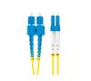 Kabel światłowodowy Lanberg kabel światłowodowy FO-SULU-SD11-0010-YE 1m Żółty
