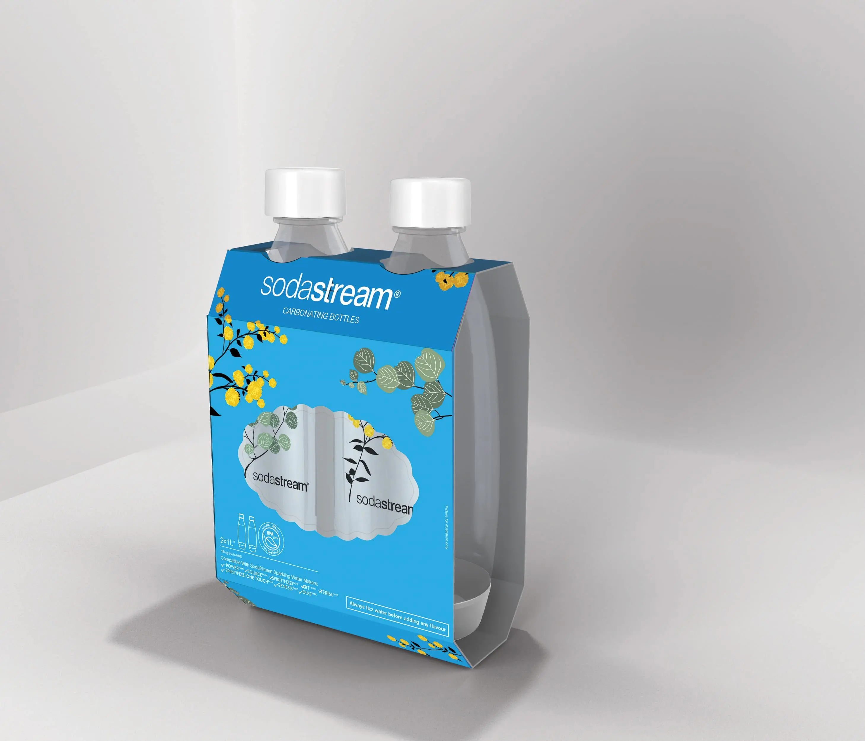 Butelka Sodastream Fuse Biały Kwiaty