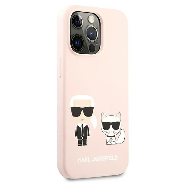 Etui Karl Lagerfeld Silicone Karl & Choupette KLHCP13LSSKCI do iPhone 13 Pro/13