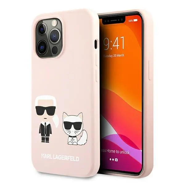 Etui Karl Lagerfeld Silicone Karl & Choupette KLHCP13LSSKCI do iPhone 13 Pro/13