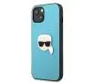 Etui Karl Lagerfeld Leather Ikonik Karl`s Head Metal KLHCP13SPKMB do iPhone 13 mini