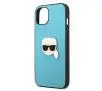 Etui Karl Lagerfeld Leather Ikonik Karl`s Head Metal KLHCP13SPKMB do iPhone 13 mini