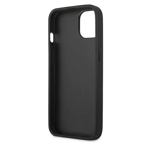 Etui Karl Lagerfeld Leather Ikonik Karl`s Head Metal KLHCP13SPKMB do iPhone 13 mini