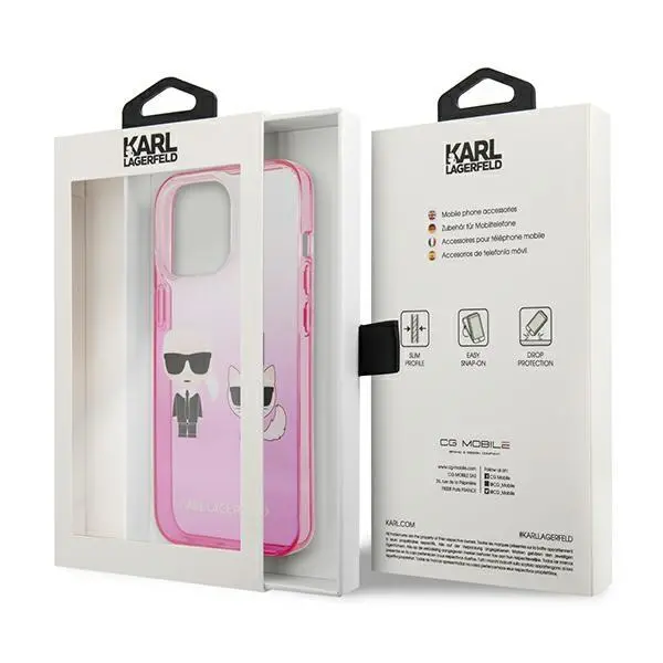 Etui Karl Lagerfeld Gradient Ikonik Karl & Choupette KLHCP13LTGKCP do iPhone 13 Pro /13