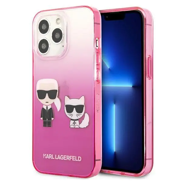 Etui Karl Lagerfeld Gradient Ikonik Karl & Choupette KLHCP13LTGKCP do iPhone 13 Pro /13