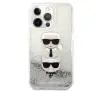 Etui Karl Lagerfeld Liquid Glitter Karl&Choupette Head KLHCP13XKICGLS do iPhone 13 Pro Max
