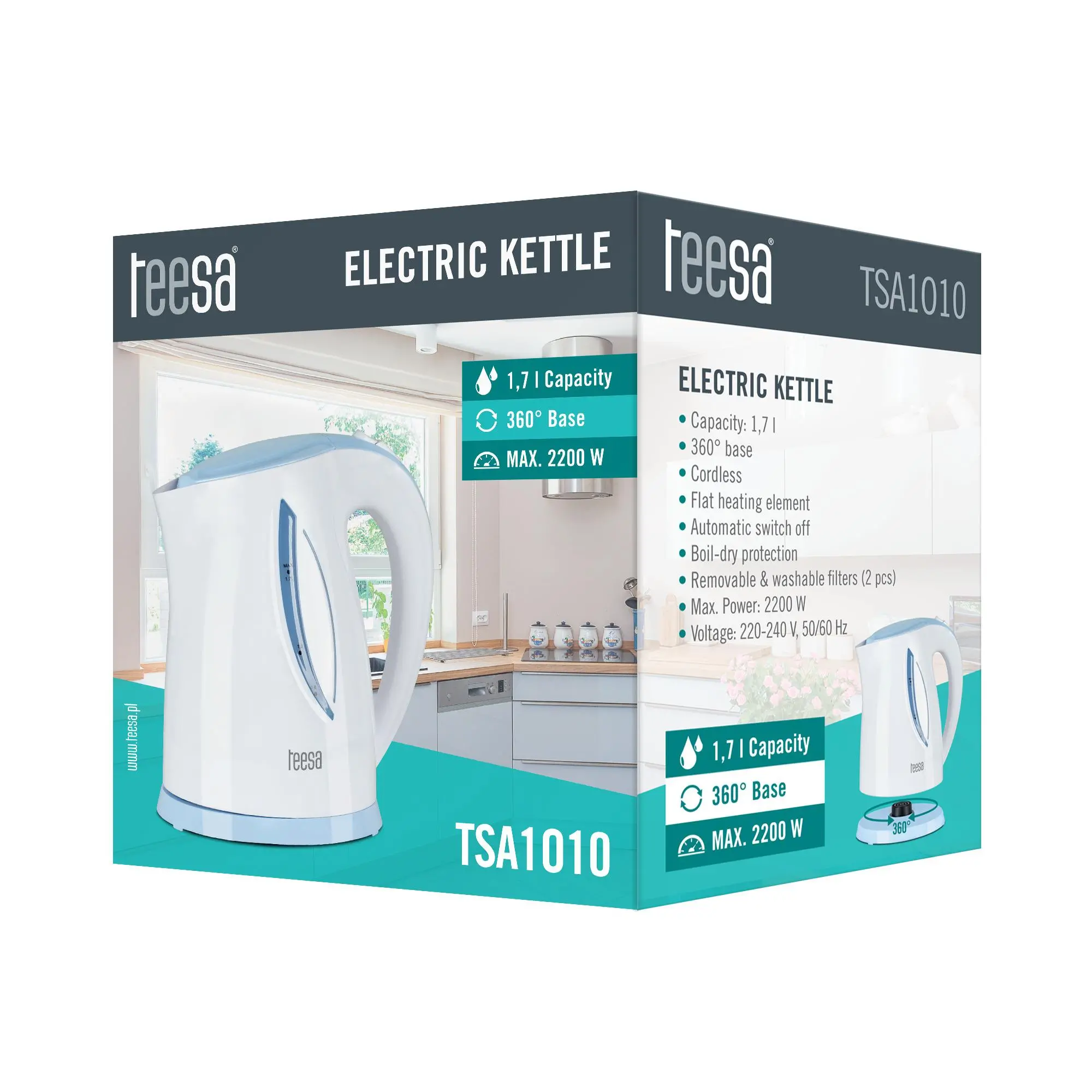 Czajnik Teesa TSA1010 1,7l 2200W