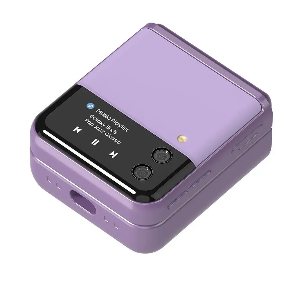 Etui na słuchawki Samsung GP-FPR177AMAEW Anymode Galaxy Buds Z Flip 3 Cover do Galaxy Buds 2 Fioletowy