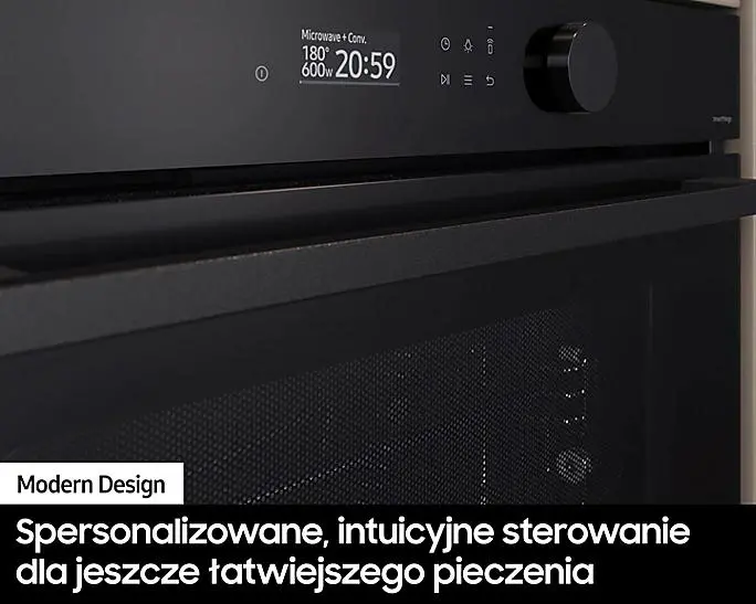 Piekarnik z mikrofalą Samsung NQ5B5763DBK Termoobieg AirFry Zdalne sterowanie Czarny