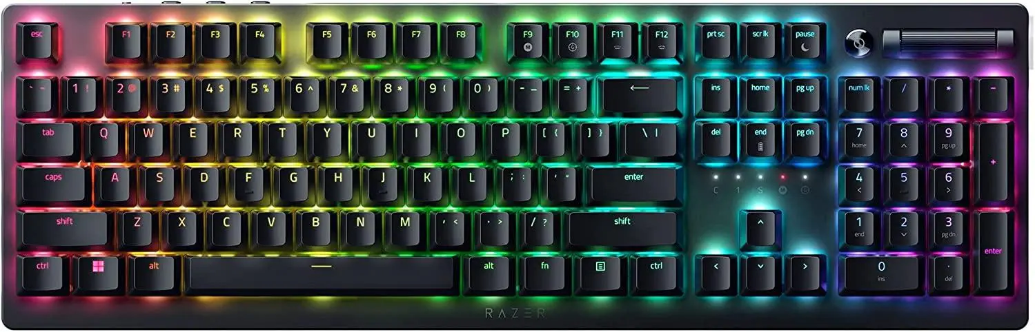 Klawiatura mechaniczna Razer DeathStalker V2 Pro Linear Optical Switch Red Czarny