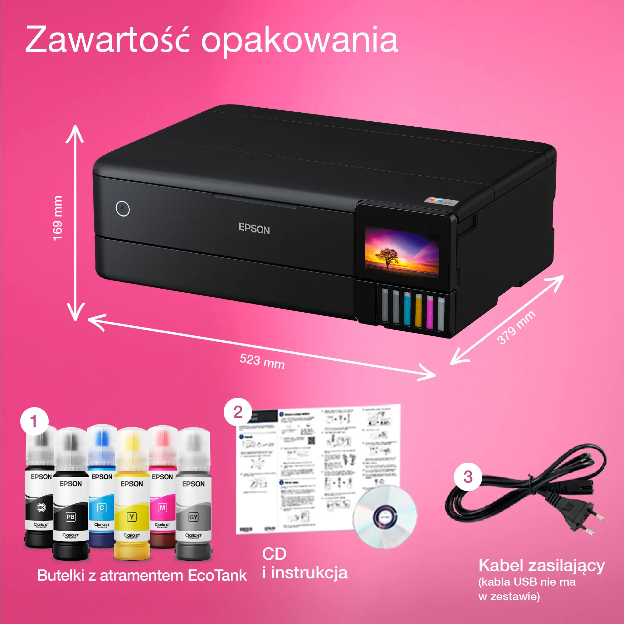 Urządzenie wielofunkcyjne Epson EcoTank L8180 Wi-Fi Czarny