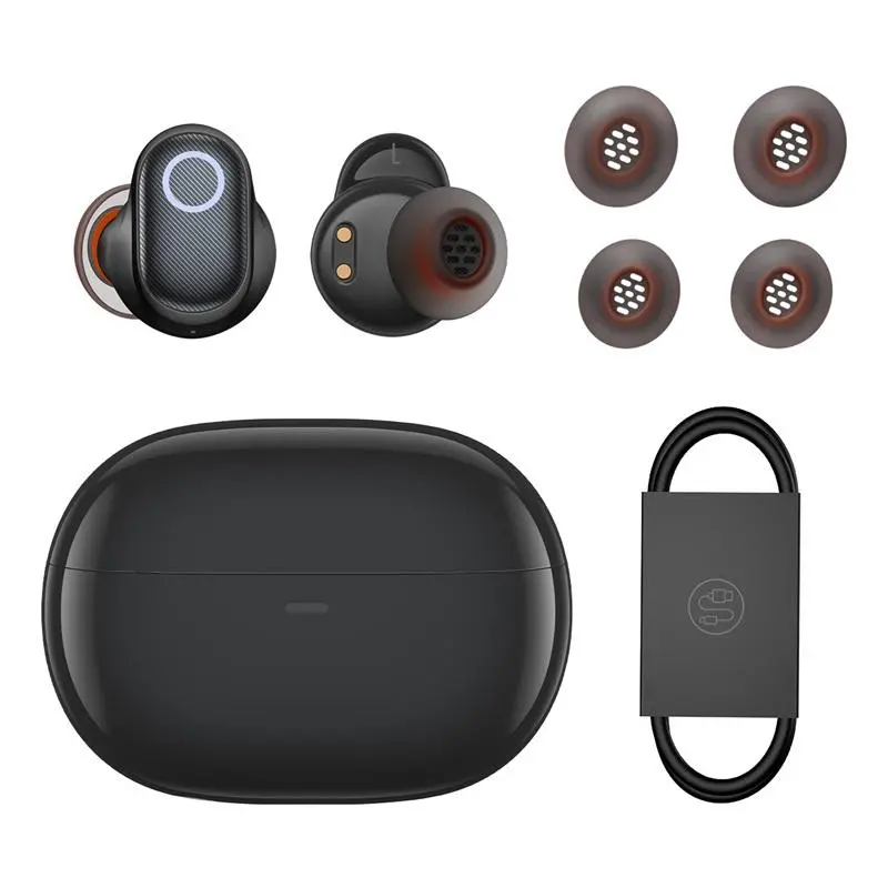 Słuchawki bezprzewodowe Baseus Bowie WM05 Dokanałowe Bluetooth 5.2 Czarny