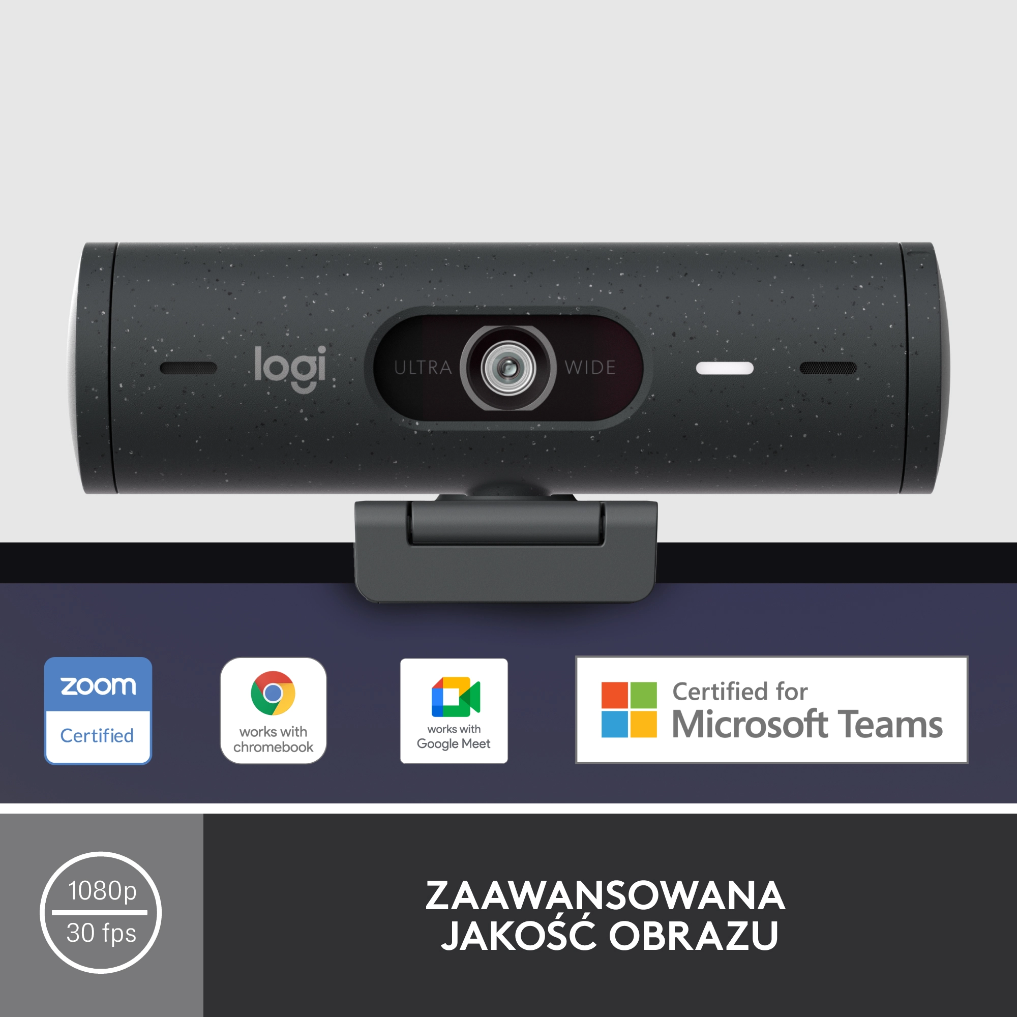 Kamera internetowa Logitech Brio 500 Grafitowy