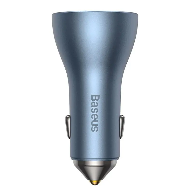 Ładowarka samochodowa Baseus Golden Contactor Pro 2x USB-C 1x USB 65W Niebieski