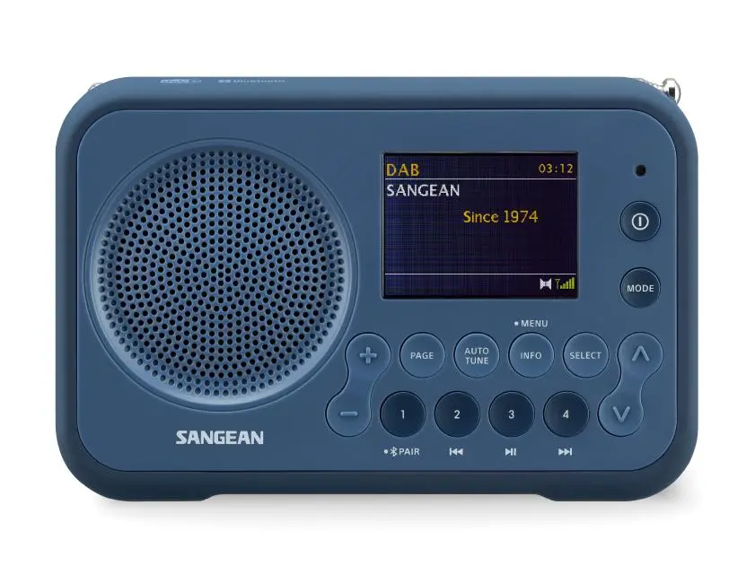 Radioodbiornik Sangean DPR-76BT Radio FM DAB+ Bluetooth Ciemnoniebieski