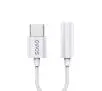 Adapter Savio AK-51  USB-C- jack 3,5mm Biały