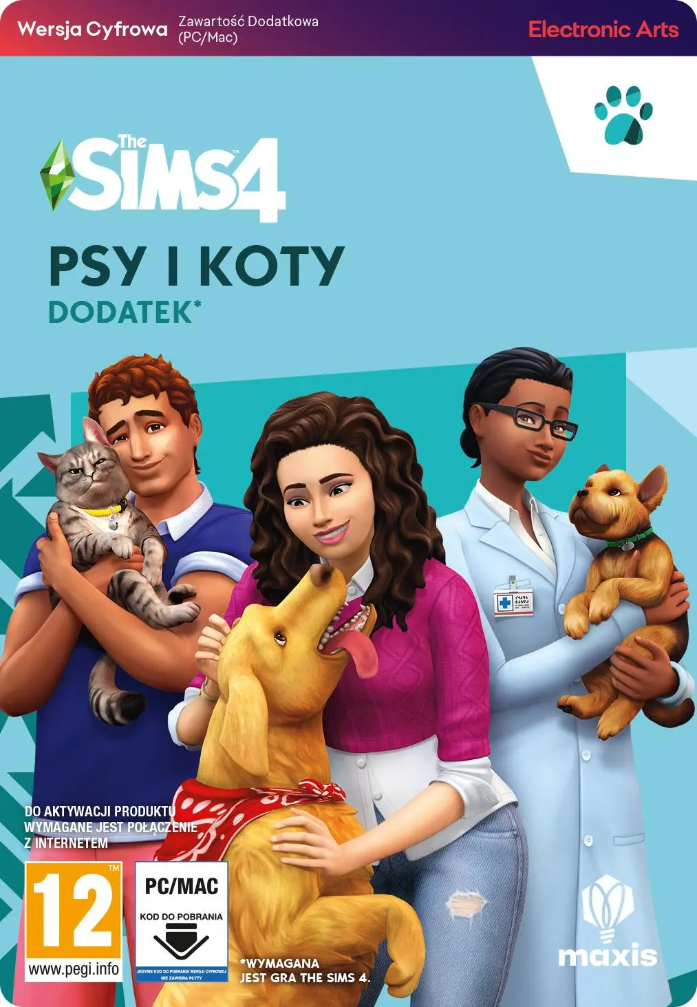 The Sims 4 Psy i Koty [kod aktywacyjny] PC