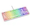 Klawiatura mechaniczna Endorfy Thock TKL Pudding Onyx White Blue Kailh Blue RGB Biały