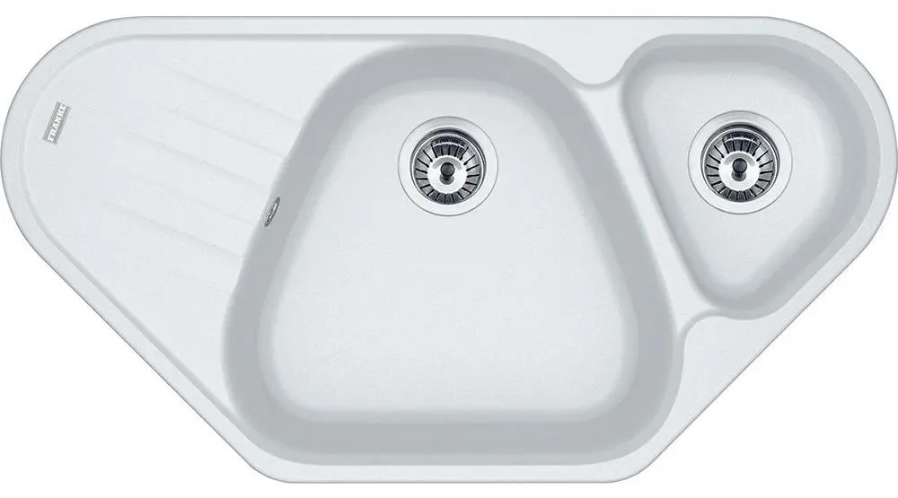 Zlewozmywak Franke Antea AZG 661-E Granitowy Biały polarny