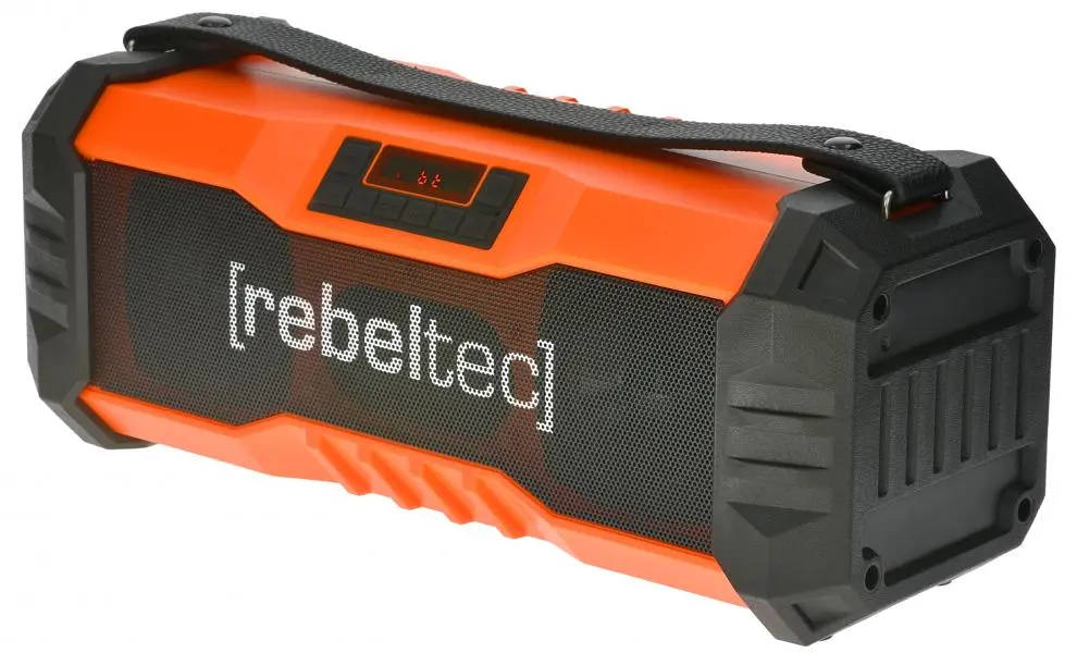 Głośnik Bluetooth Rebeltec SoundBOX 350 18W Radio FM Czarno-pomarańczowy