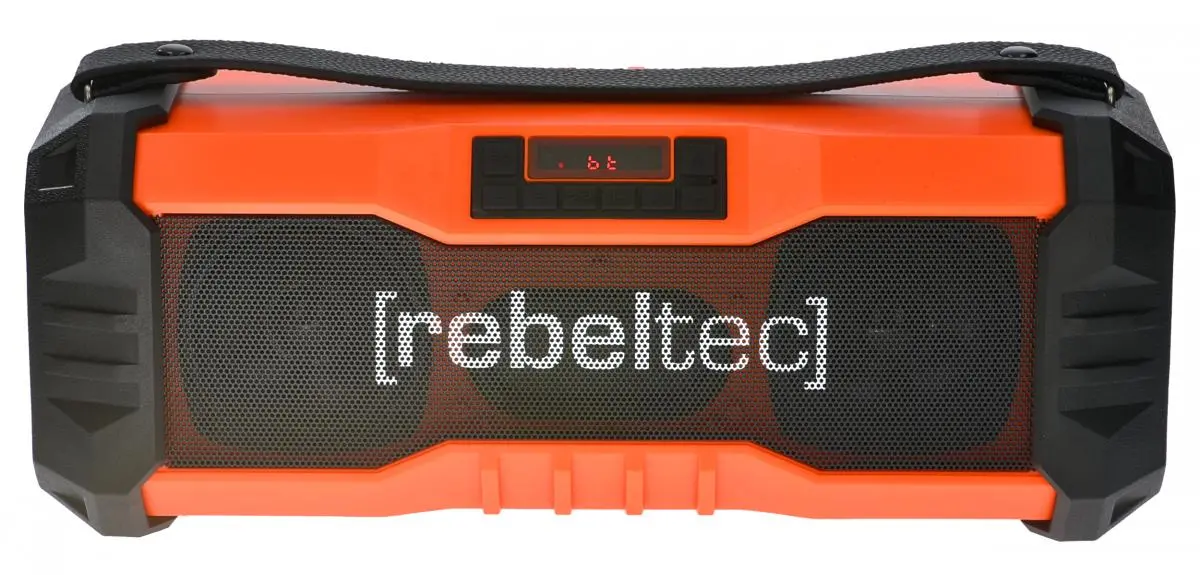 Głośnik Bluetooth Rebeltec SoundBOX 350 18W Radio FM Czarno-pomarańczowy