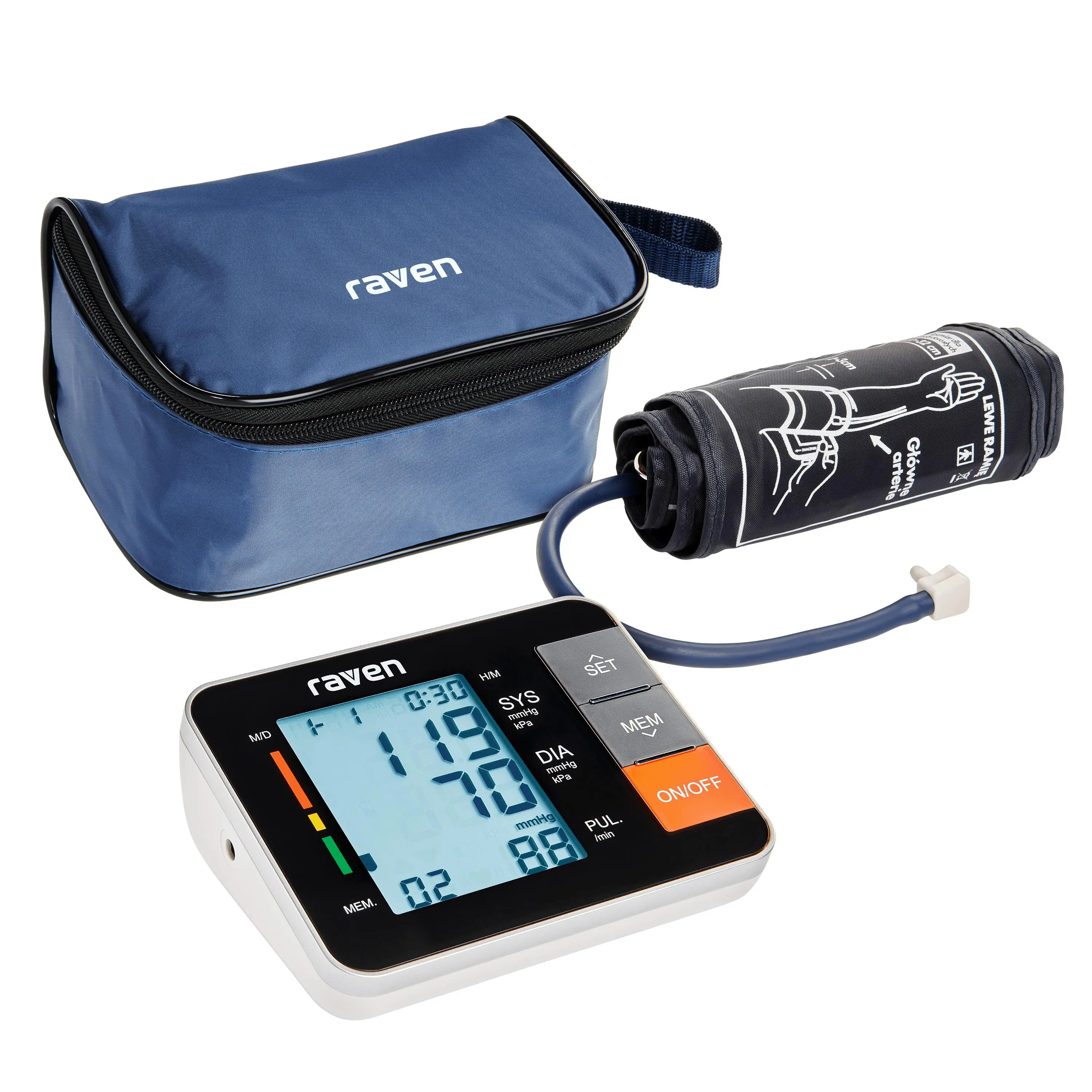 Ciśnieniomierz Raven ECI002X Wykrywanie arytmii