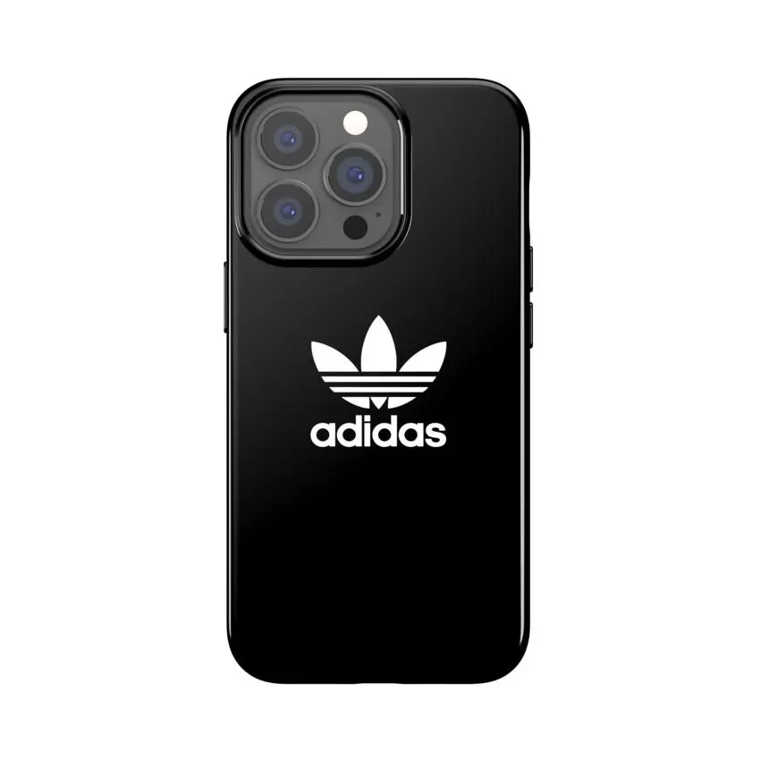 Etui Adidas Snap Case Trefoil błyszcące do iPhone 13/13 Pro Czarny