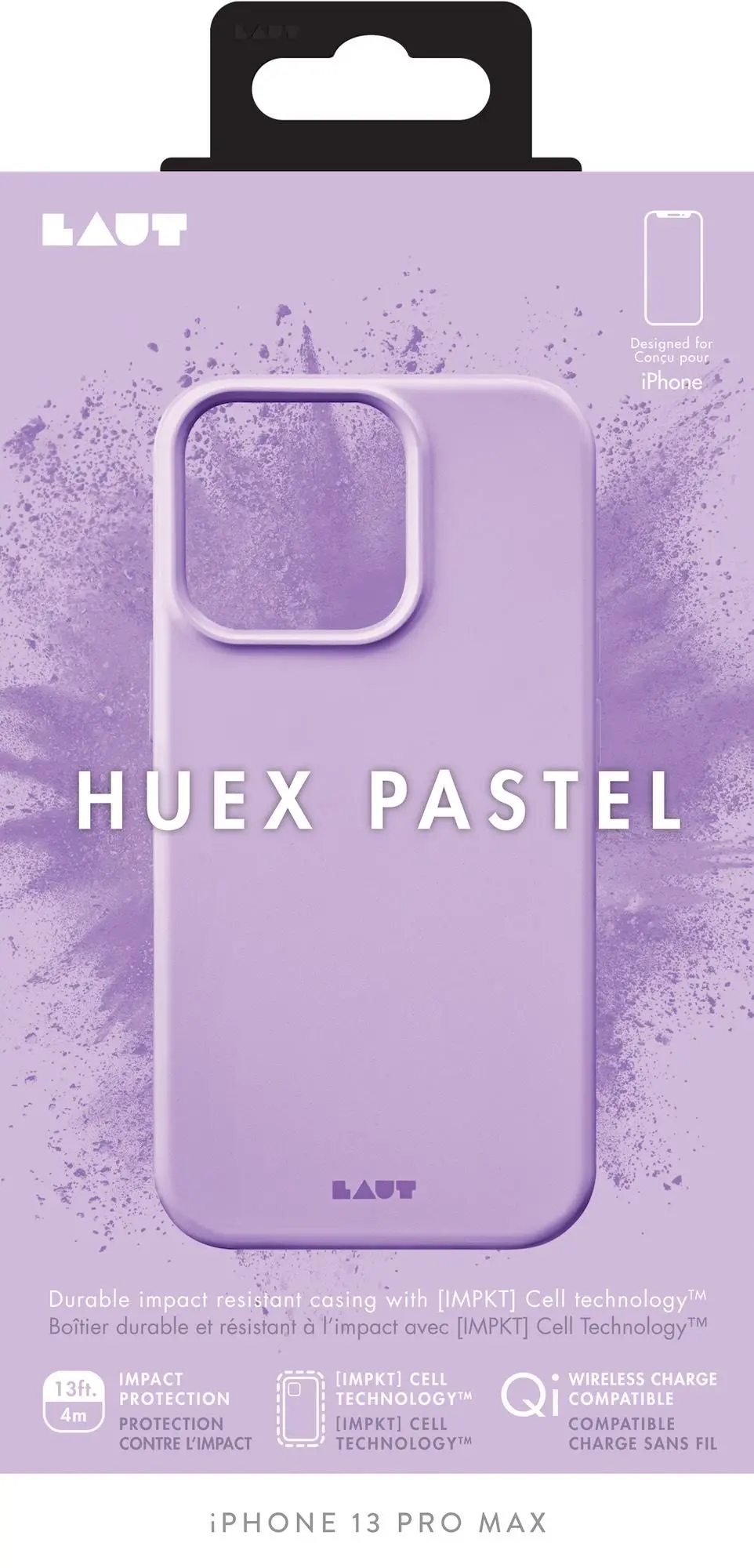 Etui Laut Huex Pastels do iPhone 13 Pro Purpurowy