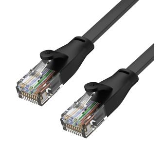 Kabel sieciowy Unitek C1808GBK Cat.6 RJ45 Ethernet płaski 0,5 m Czarny