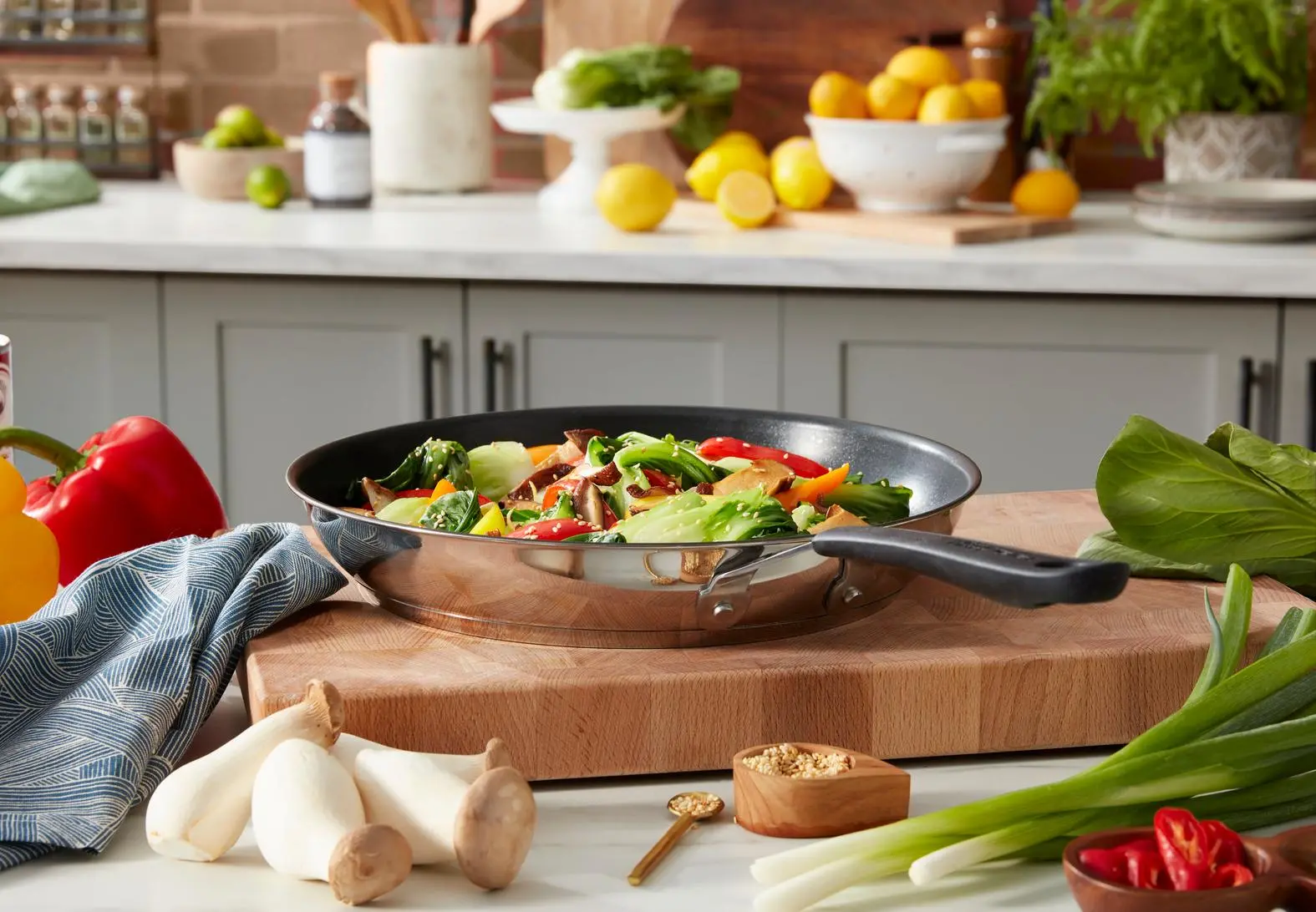 Patelnia Tefal Jamie Oliver Home Cook E3030455 Indukcja Titanium 24cm