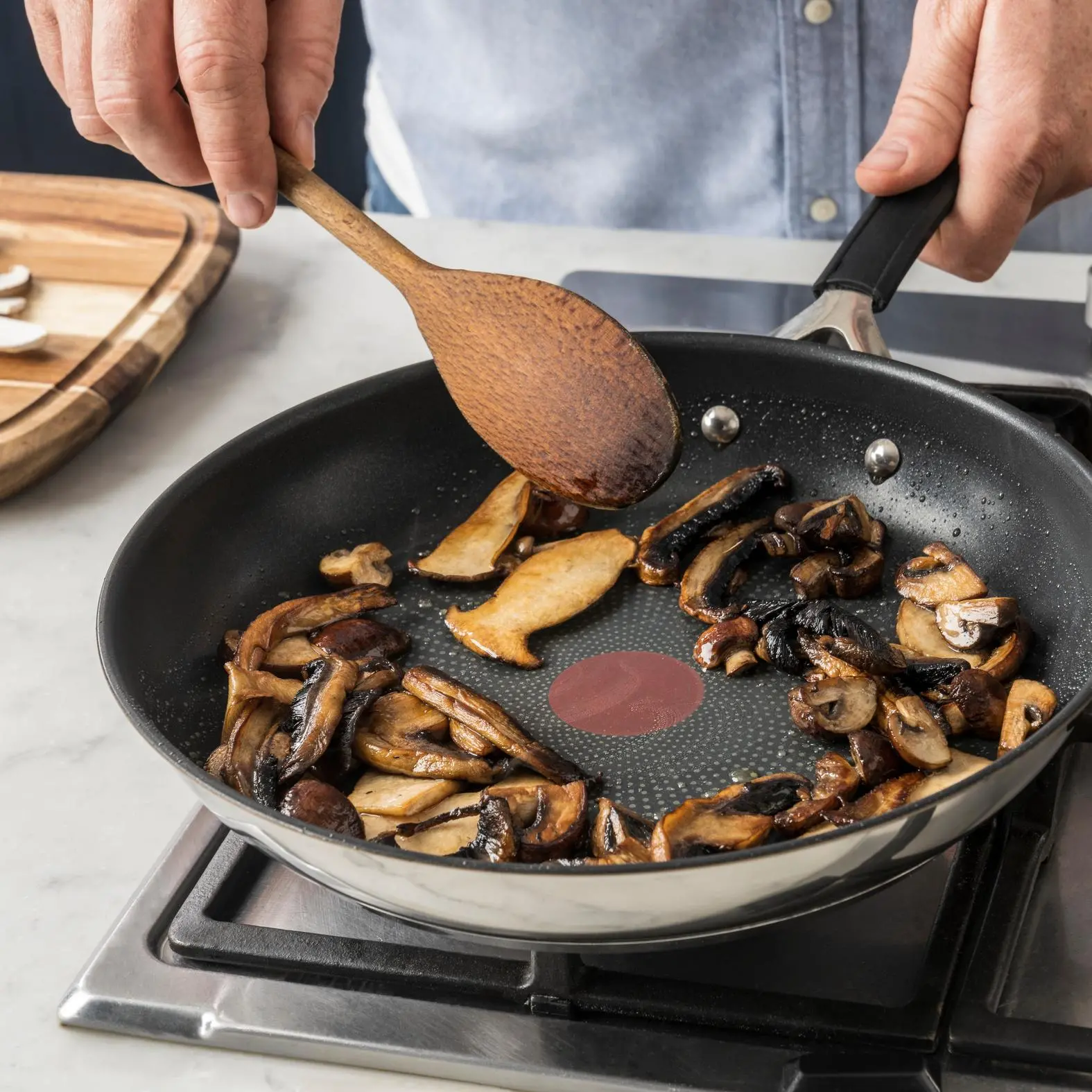 Patelnia Tefal Jamie Oliver Home Cook E3030455 Indukcja Titanium 24cm