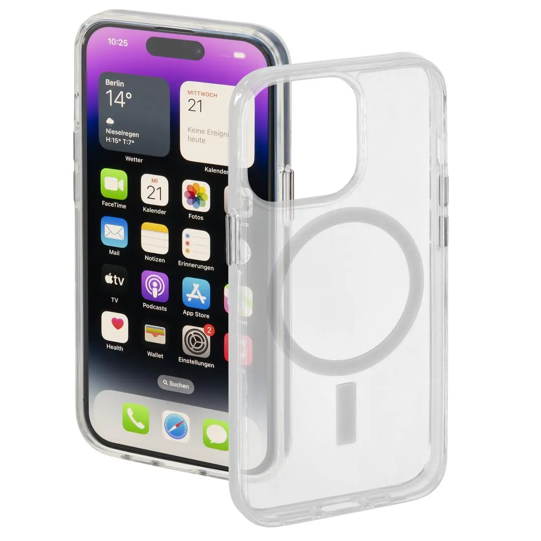 Etui Hama MagCase Safety do iPhone 14 Pro Max Przezroczysty