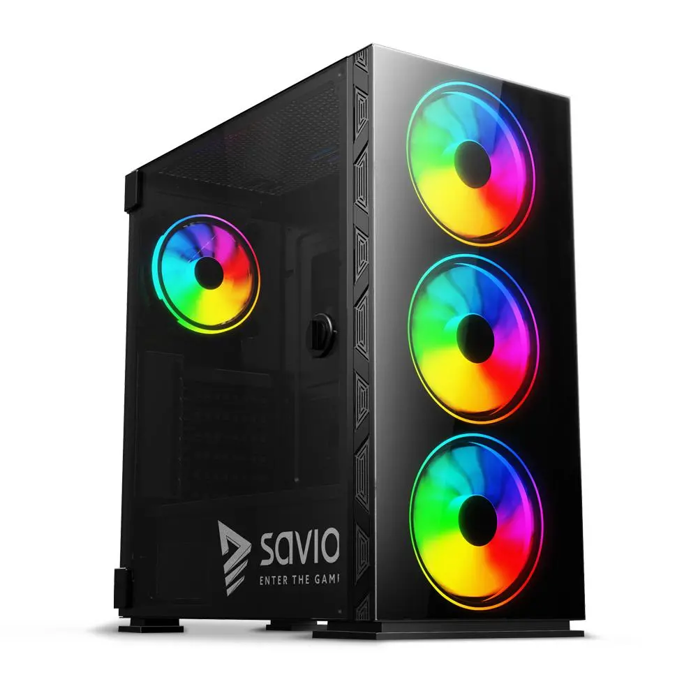 Obudowa Savio Prime X1 ARGB Czarny