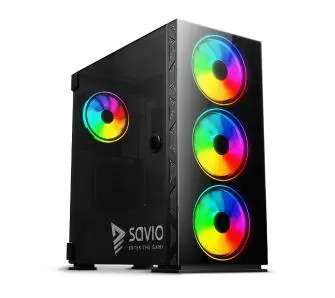 Obudowa Savio Prime X1 ARGB Czarny