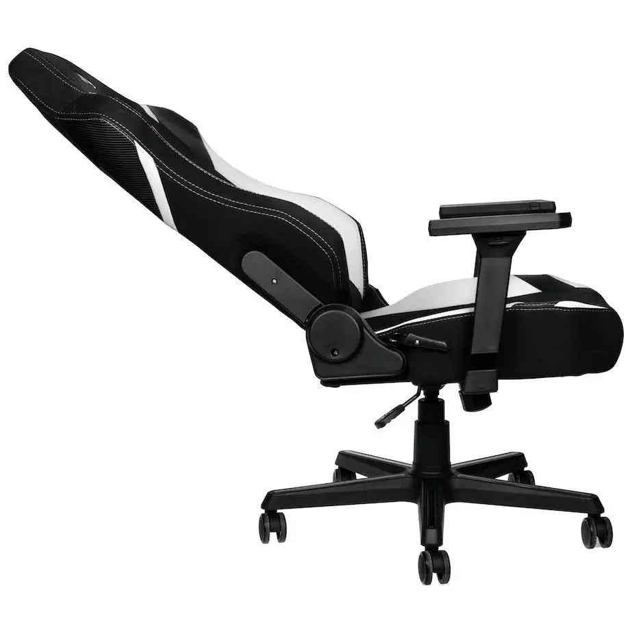 Fotel Nitro Concepts X1000 Radiant White Gamingowy do 135kg Tkanina Czarno-biały