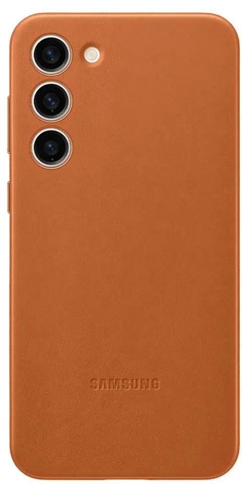 Etui Samsung Leather Cover do Galaxy S23+ Kamelowy
