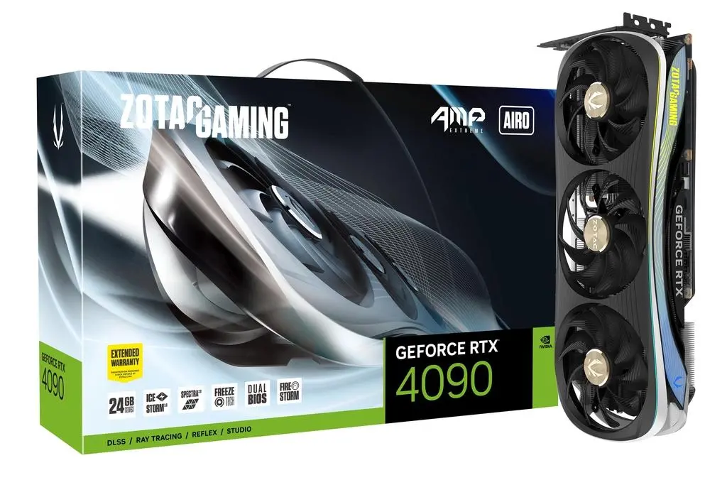 Karta graficzna Zotac GeForce RTX 4090 AMP Extreme AIRO 24GB GDDR6X 384bit DLSS 3
