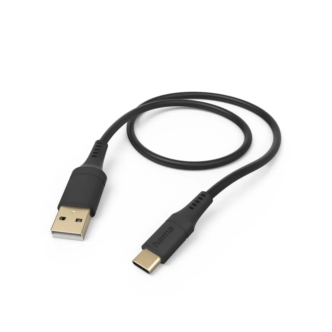 Kabel Hama Flexible USB-A do USB-C Czarny
