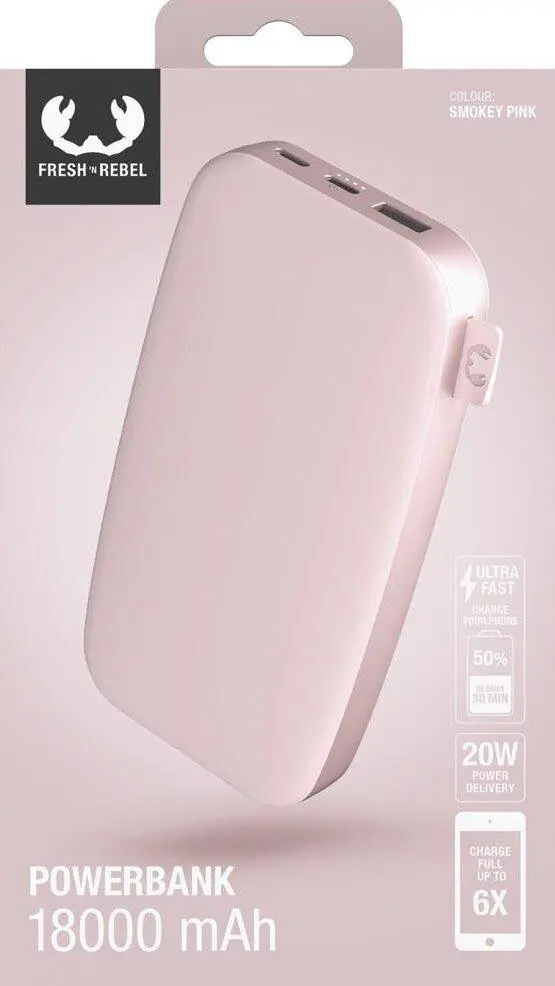 Powerbank Fresh 'n Rebel 2PB18100SP 18000mAh 20W Smokey pink